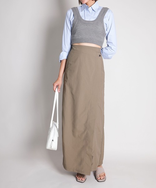 aimoha(アイモハ)の「アシンメトリーワイドパンツ(その他パンツ・レディース・ダークベージュ・マルチサイズ)」の9枚目の写真