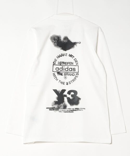 Y-3(ワイスリー)の「Y-3 GRAPHIC LONG SLEEVE TEE(Tシャツ/カットソー・メンズ・ライトホワイト・XX-SMALL/X-SMALL/SMALL/MEDIUM/LARGE/X-LARGE/XX-LARGE)」の7枚目の写真