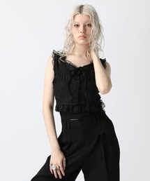 FOREVER 21 | 【2025SS】フリルコットンジレ(ベスト)