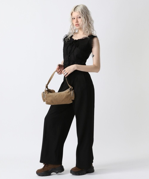 FOREVER 21（フォーエバー トゥエンティーワン）の「【2025SS】フリルコットンジレ（ベスト・レディース・ブラック/ナチュラル・FREE）」の21枚目の写真