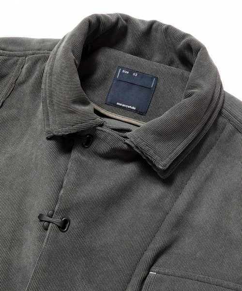 meanswhile（ミーンズワイル）の「Double Collar Corduroy JKT（その他アウター・メンズ・チャコール・2(M)）」の3枚目の写真