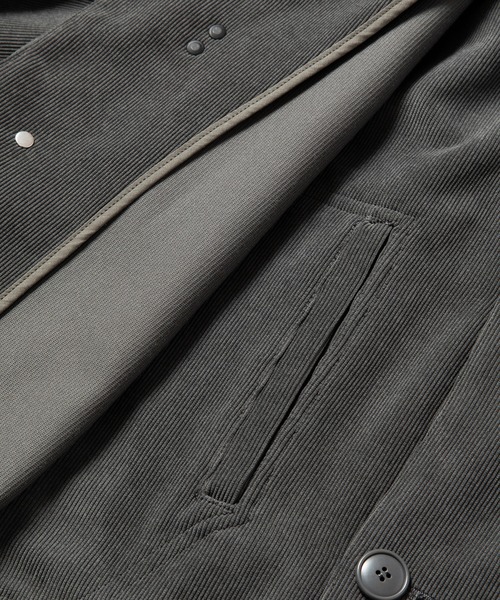 meanswhile（ミーンズワイル）の「Double Collar Corduroy JKT（その他アウター・メンズ・チャコール・2(M)）」の6枚目の写真