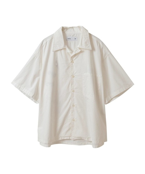 CONVERSE TOKYO（コンバーストウキョウ）の「PIGMENT DYE BACK FLOWER PRINT SHIRT（シャツ/ブラウス・レディース・サックスブルー/ブラック/ホワイト・MEDIUM/SMALL）」の4枚目の写真