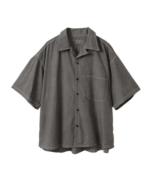 CONVERSE TOKYO（コンバーストウキョウ）の「PIGMENT DYE BACK FLOWER PRINT SHIRT（シャツ/ブラウス・レディース・サックスブルー/ブラック/ホワイト・MEDIUM/SMALL）」の6枚目の写真