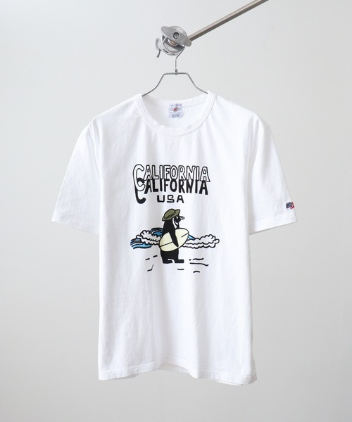 LUMBER（ランバー）の「プリントTシャツ（Tシャツ/カットソー・メンズ・ホワイト系7/ブルーグリーン/カーキ/ホワイト/ブラウン系/ホワイト系2/ホワイト系1/ホワイト系/スモークピンク/ネイビー/ブラック/ピンク系/サックスブルー系/ネイビー系1/ベージュ系2/ベージュ系/ブラック系3/ブラック系1/ホワイト系6/ホワイト系4/ウッド/ピンク系3/ピンク系2/ピンク系1/サックスブルー系2/サックスブルー系1/ベージュ系7/ベージュ系6/ベージュ/ネイビー系/ベージュ系8/ベージュ系3/ベージュ系1/ブラック系4/ブラック系2/ホワイト系5/ホワイト系3/ライトブルー/ベージュ系5/ベージュ系4/ブラック系/ホワイト系9/ホワイト系8・L/M/XL）」の3枚目の写真