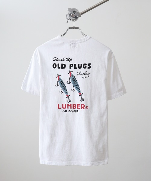 LUMBER（ランバー）の「プリントTシャツ（Tシャツ/カットソー・メンズ・ホワイト系7/ブルーグリーン/カーキ/ホワイト/ブラウン系/ホワイト系2/ホワイト系1/ホワイト系/スモークピンク/ネイビー/ブラック/ピンク系/サックスブルー系/ネイビー系1/ベージュ系2/ベージュ系/ブラック系3/ブラック系1/ホワイト系6/ホワイト系4/ウッド/ピンク系3/ピンク系2/ピンク系1/サックスブルー系2/サックスブルー系1/ベージュ系7/ベージュ系6/ベージュ/ネイビー系/ベージュ系8/ベージュ系3/ベージュ系1/ブラック系4/ブラック系2/ホワイト系5/ホワイト系3/ライトブルー/ベージュ系5/ベージュ系4/ブラック系/ホワイト系9/ホワイト系8・L/M/XL）」の4枚目の写真