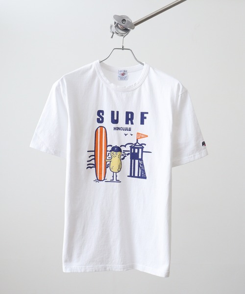 LUMBER（ランバー）の「プリントTシャツ（Tシャツ/カットソー・メンズ・ホワイト系7/ブルーグリーン/カーキ/ホワイト/ブラウン系/ホワイト系2/ホワイト系1/ホワイト系/スモークピンク/ネイビー/ブラック/ピンク系/サックスブルー系/ネイビー系1/ベージュ系2/ベージュ系/ブラック系3/ブラック系1/ホワイト系6/ホワイト系4/ウッド/ピンク系3/ピンク系2/ピンク系1/サックスブルー系2/サックスブルー系1/ベージュ系7/ベージュ系6/ベージュ/ネイビー系/ベージュ系8/ベージュ系3/ベージュ系1/ブラック系4/ブラック系2/ホワイト系5/ホワイト系3/ライトブルー/ベージュ系5/ベージュ系4/ブラック系/ホワイト系9/ホワイト系8・L/M/XL）」の5枚目の写真