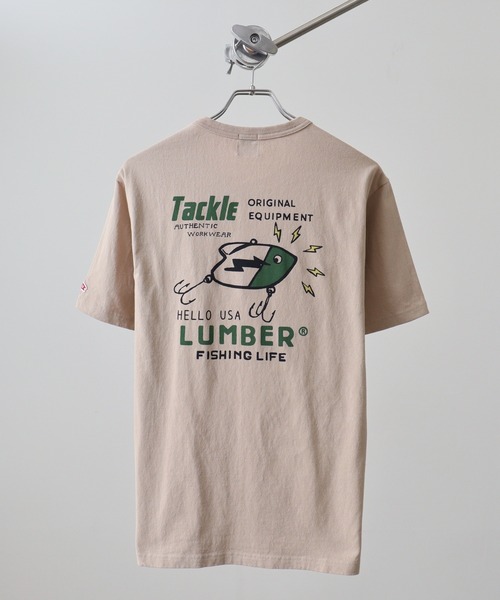 LUMBER（ランバー）の「プリントTシャツ（Tシャツ/カットソー・メンズ・ホワイト系7/ブルーグリーン/カーキ/ホワイト/ブラウン系/ホワイト系2/ホワイト系1/ホワイト系/スモークピンク/ネイビー/ブラック/ピンク系/サックスブルー系/ネイビー系1/ベージュ系2/ベージュ系/ブラック系3/ブラック系1/ホワイト系6/ホワイト系4/ウッド/ピンク系3/ピンク系2/ピンク系1/サックスブルー系2/サックスブルー系1/ベージュ系7/ベージュ系6/ベージュ/ネイビー系/ベージュ系8/ベージュ系3/ベージュ系1/ブラック系4/ブラック系2/ホワイト系5/ホワイト系3/ライトブルー/ベージュ系5/ベージュ系4/ブラック系/ホワイト系9/ホワイト系8・L/M/XL）」の20枚目の写真