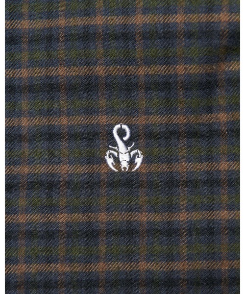 SOPHNET.（ソフネット）の「COTTON FLANNEL RELAX-FIT SHIRT（シャツ/ブラウス・メンズ・セージグリーン/オフホワイト/カーキ・2/3/4/1/5）」の7枚目の写真