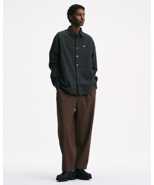 SOPHNET.（ソフネット）の「COTTON FLANNEL RELAX-FIT SHIRT（シャツ/ブラウス・メンズ・セージグリーン/オフホワイト/カーキ・2/3/4/1/5）」の4枚目の写真