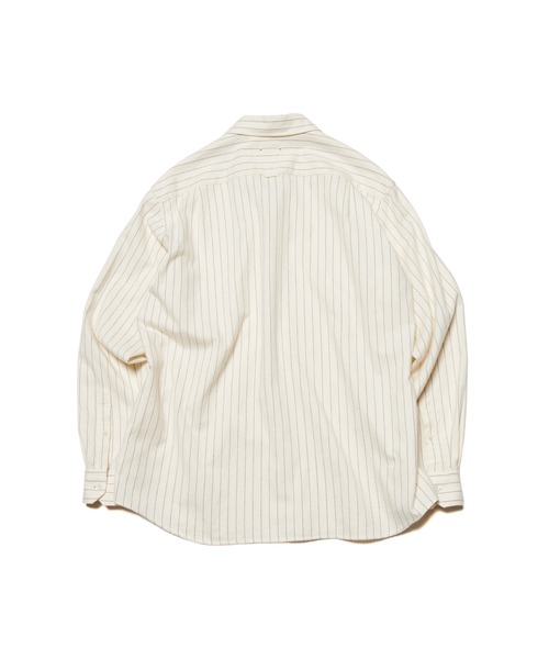 SOPHNET.（ソフネット）の「COTTON FLANNEL RELAX-FIT SHIRT（シャツ/ブラウス・メンズ・セージグリーン/オフホワイト/カーキ・2/3/4/1/5）」の8枚目の写真