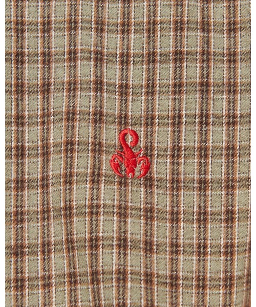 SOPHNET.（ソフネット）の「COTTON FLANNEL RELAX-FIT SHIRT（シャツ/ブラウス・メンズ・セージグリーン/オフホワイト/カーキ・2/3/4/1/5）」の13枚目の写真