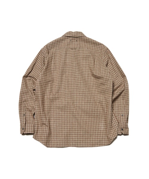 SOPHNET.（ソフネット）の「COTTON FLANNEL RELAX-FIT SHIRT（シャツ/ブラウス・メンズ・セージグリーン/オフホワイト/カーキ・2/3/4/1/5）」の11枚目の写真