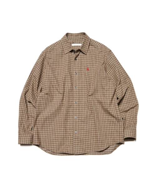 SOPHNET.（ソフネット）の「COTTON FLANNEL RELAX-FIT SHIRT（シャツ/ブラウス・メンズ・セージグリーン/オフホワイト/カーキ・2/3/4/1/5）」の16枚目の写真