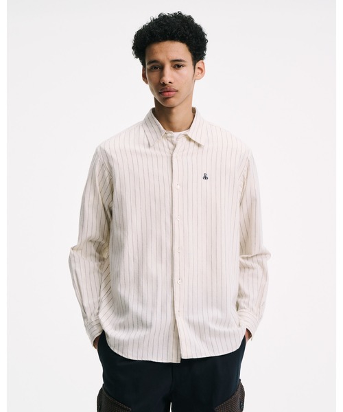 SOPHNET.(ソフネット)の「COTTON FLANNEL RELAX-FIT SHIRT(シャツ/ブラウス・メンズ・セージグリーン/オフホワイト/カーキ・2/3/4/1/5)」の14枚目の写真