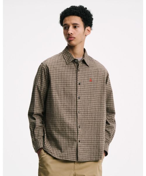 SOPHNET.(ソフネット)の「COTTON FLANNEL RELAX-FIT SHIRT(シャツ/ブラウス・メンズ・セージグリーン/オフホワイト/カーキ・2/3/4/1/5)」の15枚目の写真