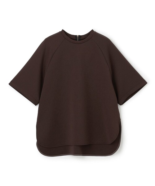 UNFILO(アンフィーロ)の「BEAUTY FORM JERSEY Light バックZIPトップス(Tシャツ/カットソー・レディース・ブラック系/ホワイト系/ダークブラウン系・X-LARGE)」の3枚目の写真