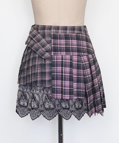 rurumu:/ルルムウ/belted pleats rolled mini skirt（スカート