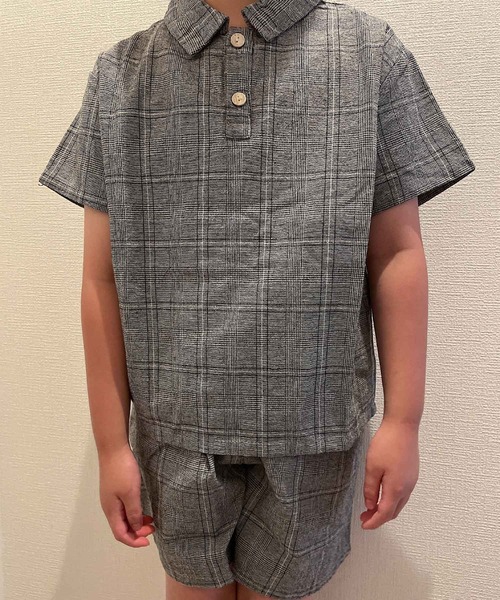 21SS COGNOMEN キュプラシャツ・ハーフパンツ セットアップ hummel ヒュンメル キッズ 半袖Tシャツ ハーフパンツ 上下
