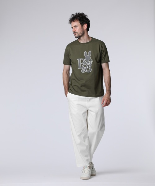 Psycho Bunny（サイコバニー）の「ビッグロゴグラフィック Tシャツ（Tシャツ/カットソー・メンズ・ブラック/ダークオリーブ/ホワイト・X-LARGE/SMALL/MEDIUM/LARGE）」の8枚目の写真