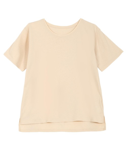 KOBE LETTUCE（コウベレタス）の「[ M L XL 3L 汗じみ防止＆UVカット ] スタンダードTシャツ（Tシャツ/カットソー・レディース・ブラック/ネイビー/杢グレー/オフホワイト/ダークカーキ/パープル系/ブラウン系/ブルー系/アイボリー・M/L/XL/3L）」の20枚目の写真