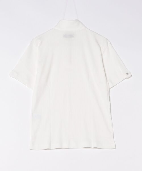 TOKYO SHIRTS(トウキョウシャツ)の「ハーフジップ 半袖ポロシャツ(ポロシャツ・メンズ・オフホワイト・S/M/L/LL/XL)」の7枚目の写真