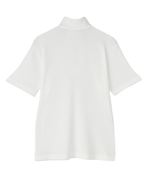 TOKYO SHIRTS(トウキョウシャツ)の「ハーフジップ 半袖ポロシャツ(ポロシャツ・メンズ・オフホワイト・S/M/L/LL/XL)」の2枚目の写真