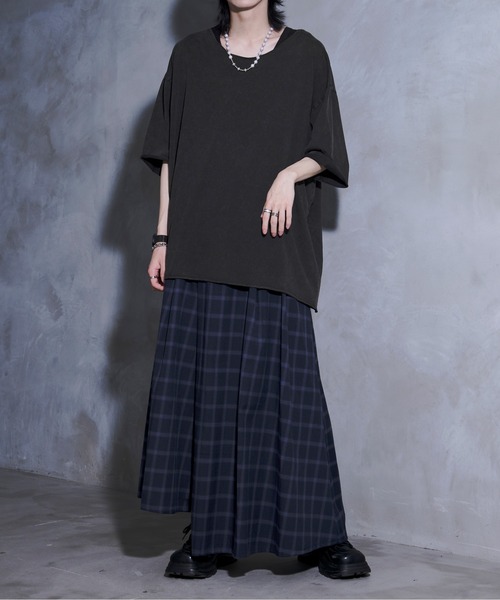 Ellno Loset(エルノロゼット)の「【黒色コラボ】アシメプリーツスカンツ(その他パンツ・メンズ・ブルー系その他/ブラック/グレー系その他・MEDIUM/LARGE/SMALL)」の20枚目の写真