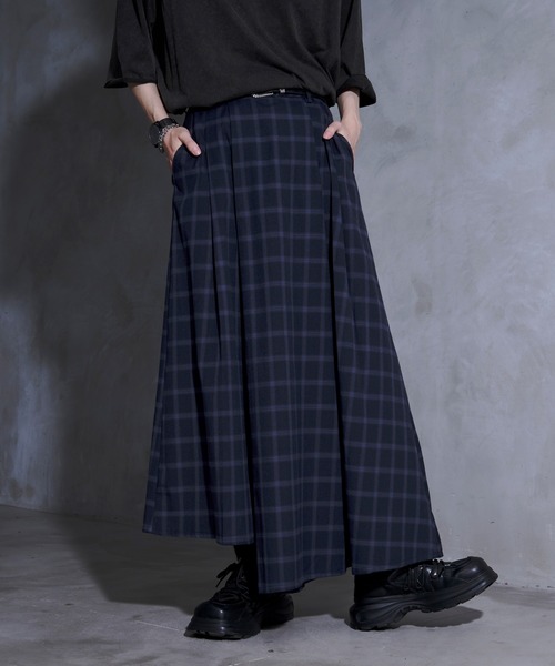 Ellno Loset(エルノロゼット)の「【黒色コラボ】アシメプリーツスカンツ(その他パンツ・メンズ・ブルー系その他/ブラック/グレー系その他・MEDIUM/LARGE/SMALL)」の14枚目の写真