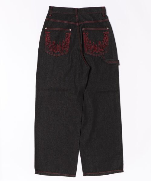 Figments（フィグメンツ）の「フレイムステッチポケットデニム（デニムパンツ・レディース・ブラック/インディゴブルー・MEDIUM/LARGE/SMALL）」の13枚目の写真