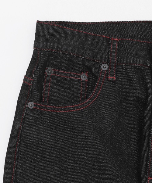 Figments（フィグメンツ）の「フレイムステッチポケットデニム（デニムパンツ・レディース・ブラック/インディゴブルー・MEDIUM/LARGE/SMALL）」の21枚目の写真