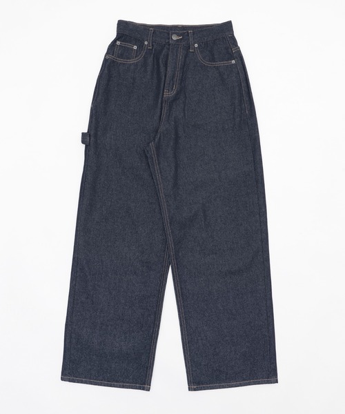 Figments（フィグメンツ）の「フレイムステッチポケットデニム（デニムパンツ・レディース・ブラック/インディゴブルー・MEDIUM/LARGE/SMALL）」の11枚目の写真