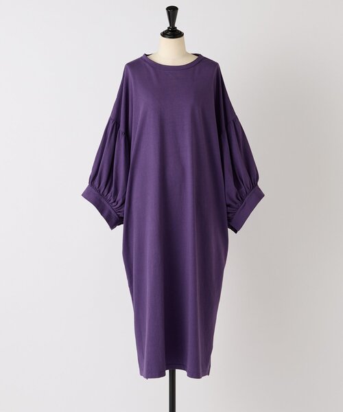 25SS【ビアズリー】ビッグスリーブTeeワンピース　洗える　フリーサイズ BEARDSLEY（ビアズリー）の「ビッグスリーブTeeワンピース（ワンピース