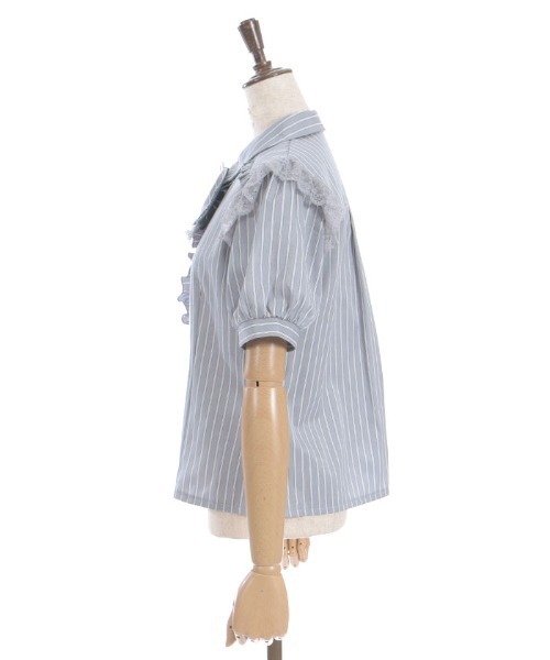 axes femme POETIQUE(アクシーズファムポエティック)の「ジャボブローチ付ブラウス(シャツ/ブラウス・レディース・ブラック/ホワイト/グレー・MEDIUM)」の18枚目の写真