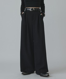 Lui's | 【mi-企画】タックワイドパンツ(スラックス)