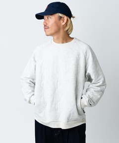 ウェーブキルトクルーネック