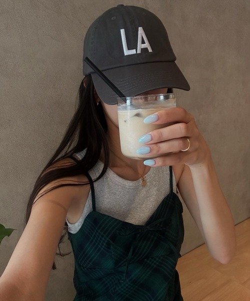 clear（クリア）の「LA刺繍キャップ[着回し力抜群 大人 カジュアル]≪SS新作≫（キャップ・レディース・ネイビー/グレー/アイボリー・F）」の13枚目の写真