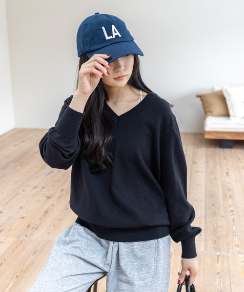 clear（クリア）の「LA刺繍キャップ[着回し力抜群 大人 カジュアル]≪SS新作≫（キャップ・レディース・ネイビー/グレー/アイボリー・F）」の17枚目の写真