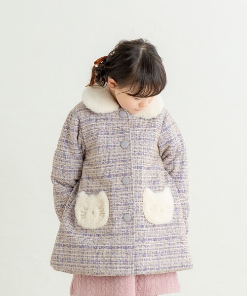 セール】ねこポケットツイードコート（ダウンジャケット/コート）｜la
