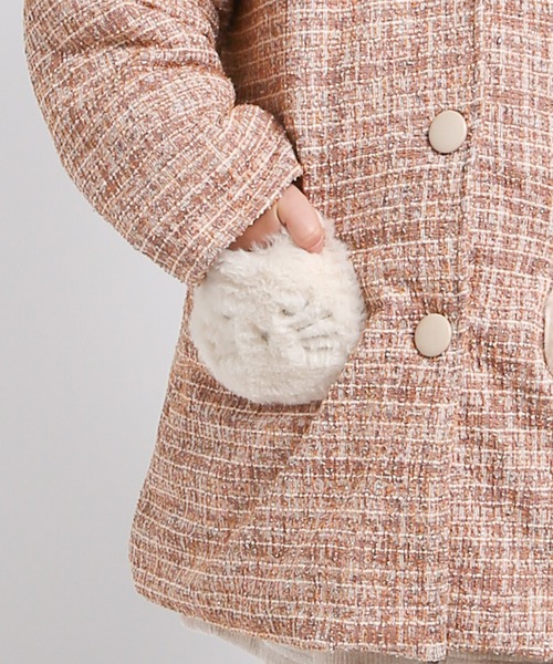 セール】ねこポケットツイードコート（ダウンジャケット/コート）｜la