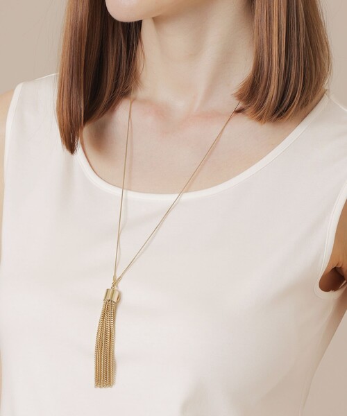 MACKINTOSH LONDON（マッキントッシュ ロンドン）の「タッセルチェーンネックレス（ネックレス・レディース・シルバー/ゴールド・FREE）」の2枚目の写真