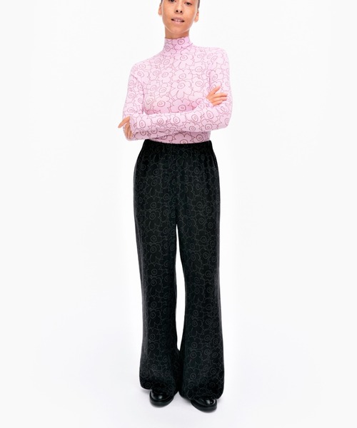 marimekko(マリメッコ)の「Sh Oanet Piirto Uni / trousers(その他パンツ・レディース・ブラック・X-SMALL/SMALL/MEDIUM/LARGE)」の1枚目の写真