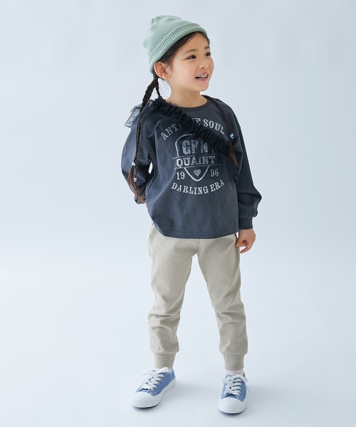 devirock（デビロック）の「ウルトラストレッチ 裾リブパンツ(綿95%やわらかタッチ)（スウェットパンツ・キッズ・グレイッシュベージュ/カーキ/ブラック/グレー系その他/パープル系その他/グリーン系その他/ネイビー/ブルー系その他・150cm/160cm/80ｃｍ/90cm/100cm/110cm/120cm/130cm/140cm）」の11枚目の写真