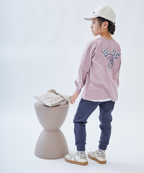 devirock（デビロック）の「ウルトラストレッチ 裾リブパンツ(綿95%やわらかタッチ)（スウェットパンツ・キッズ・グレイッシュベージュ/カーキ/ブラック/グレー系その他/パープル系その他/グリーン系その他/ネイビー/ブルー系その他・150cm/160cm/80ｃｍ/90cm/100cm/110cm/120cm/130cm/140cm）」の13枚目の写真