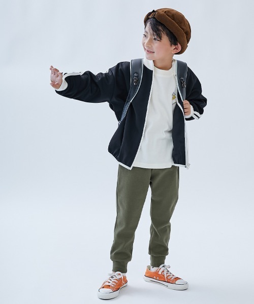 devirock（デビロック）の「ウルトラストレッチ 裾リブパンツ(綿95%やわらかタッチ)（スウェットパンツ・キッズ・グレイッシュベージュ/カーキ/ブラック/グレー系その他/パープル系その他/グリーン系その他/ネイビー/ブルー系その他・150cm/160cm/80ｃｍ/90cm/100cm/110cm/120cm/130cm/140cm）」の14枚目の写真