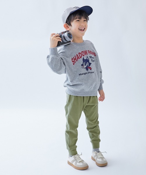 devirock（デビロック）の「ウルトラストレッチ 裾リブパンツ(綿95%やわらかタッチ)（スウェットパンツ・キッズ・グレイッシュベージュ/カーキ/ブラック/グレー系その他/パープル系その他/グリーン系その他/ネイビー/ブルー系その他・150cm/160cm/80ｃｍ/90cm/100cm/110cm/120cm/130cm/140cm）」の15枚目の写真