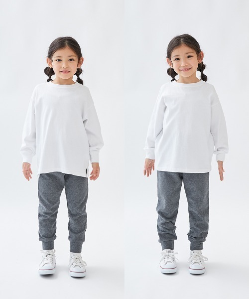 devirock(デビロック)の「ウルトラストレッチ 裾リブパンツ(綿95%やわらかタッチ)(スウェットパンツ・キッズ・グレイッシュベージュ/カーキ/ブラック/グレー系その他/パープル系その他/グリーン系その他/ネイビー/ブルー系その他・150cm/160cm/80cm/90cm/100cm/110cm/120cm/130cm/140cm)」の16枚目の写真