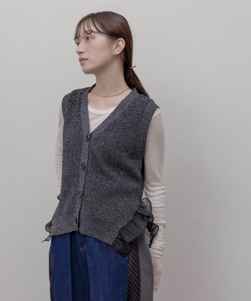 フリルヘムラメニットジレ Eimee Law│Eimee Law & LHELBIE 公式