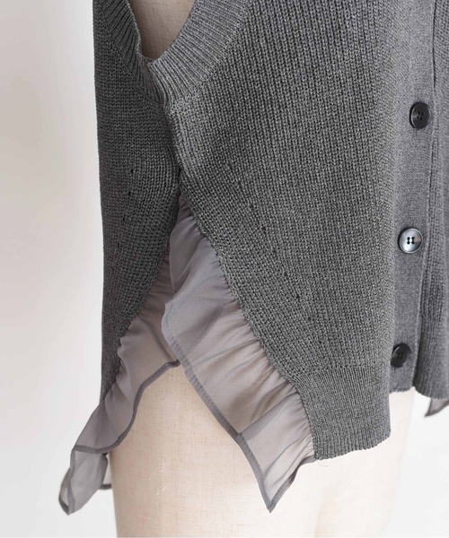 フリルヘムラメニットジレ（ベスト）｜Eimee Law（エイミーロウ）の