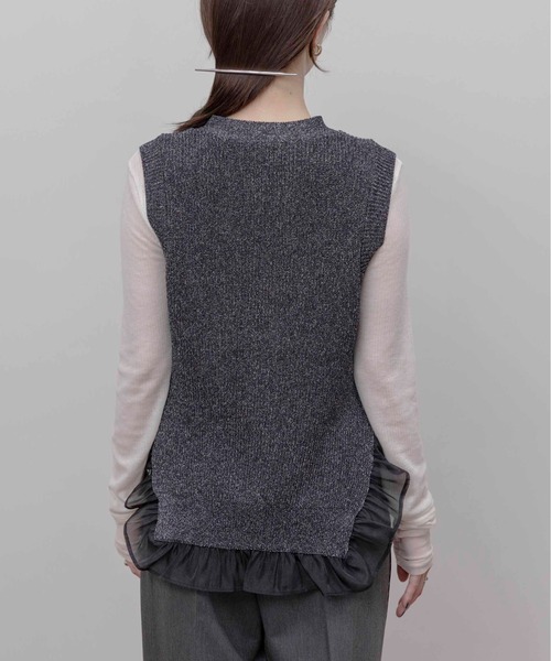 フリルヘムラメニットジレ Eimee Law│Eimee Law & LHELBIE 公式